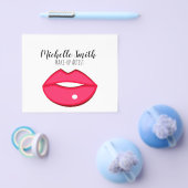 Hot-roze lippen ontwerp Make-up kunstenaar Flyer (Enkel)