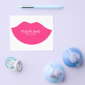 Hot Roze lippen ontwerp Visagist Flyer (Enkel)