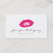 Hot-roze lips Lipstick Makeup Artiest Cosmetic Visitekaartje (Voorkant)