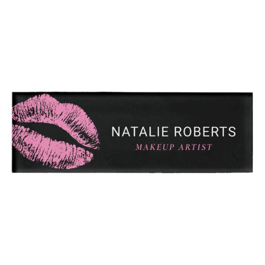 Hot-roze lips Makeup Artist Beauty Salon Naambadge (Voorkant)