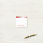 Hot-roze lipstick post-it® notes (Op bureau)