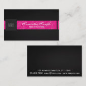 Hot-roze Logo Visitekaartje (Voorkant / Achterkant)