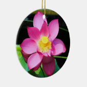 Hot-roze Lotus Flower Keramisch Ornament (Rechts)