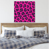 Hot-roze luipaard afdrukken dierlijk patroon (Insitu (Slaapkamer))