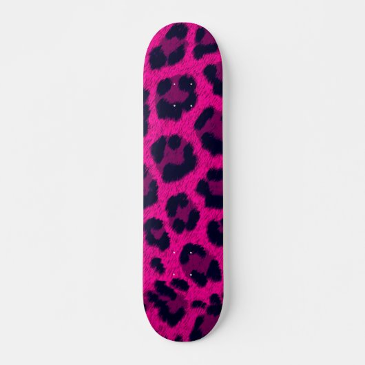 Hot-roze luipaard afdrukken skateboard (Voorkant)