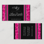Hot-roze luipaard afdrukken | Visitekaartje (Voorkant / Achterkant)