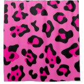 hot roze luipaard douchegordijn (Voorkant)