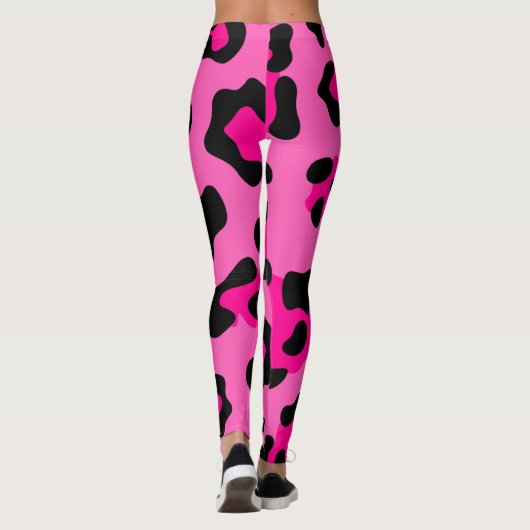 hot roze luipaard leggings (Achterkant)