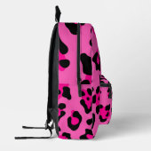 Hot roze luipaard print dier cheetah patroon bedrukte rugzak (Links)