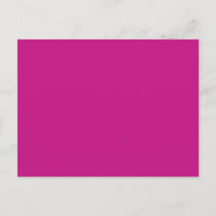 Hot-roze Magenta Fuchsia Solid Color Background Briefkaart