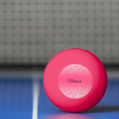 Hot-roze met mousserende zilverglitterschijven pingpongbal (Net)
