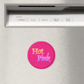 Hot-roze met naam magnet (Insitu (Vaatwasser))