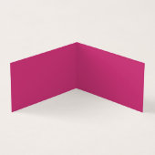 Hot-Roze met White Border Minimalist Visitekaartje (Binnen)