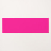 Hot roze minimale monogram Initialen Yogamat (Achterkant (horizontaal))