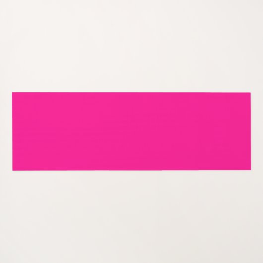 Hot roze minimale monogram Initialen Yogamat (Achterkant (horizontaal))