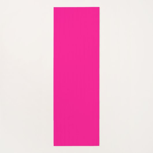 Hot roze minimale monogram Initialen Yogamat (Achterkant)