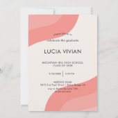 Hot-roze Modern Lady fotograaf Partij Kaart (Achterkant)