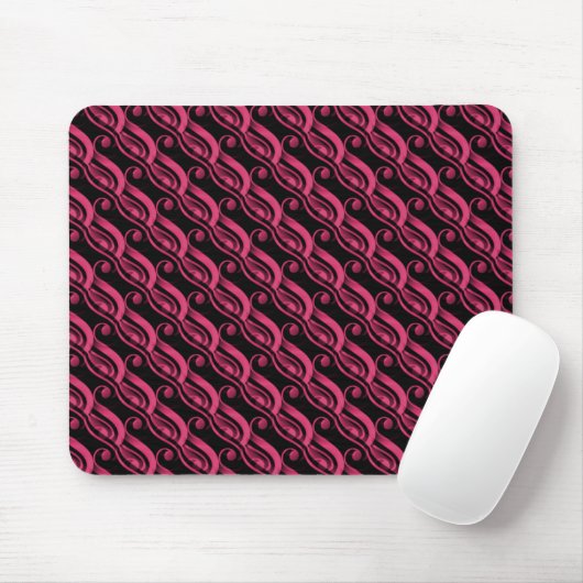 Hot-roze, moeiteloos Charm Mousepad Muismat (Met muis)