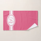Hot-roze Monogram Bad Handdoek (Handdoek)