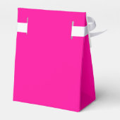 Hot-roze Monogram Bedankdoosjes (Achterkant)