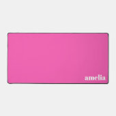 Hot-roze Monogram Bureaumat (Voorkant)