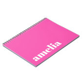 Hot-roze Monogram Notitieboek (Linkerzijde)