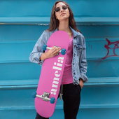 Hot-roze Monogram Persoonlijk Skateboard