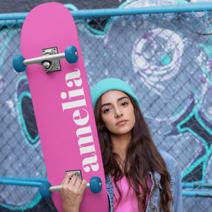 Hot-roze Monogram Persoonlijk Skateboard