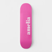 Hot-roze Monogram Persoonlijk Skateboard (Voorkant)