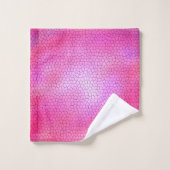 Hot-roze mozaïekontwerp bad handdoek (Wasdoekje)