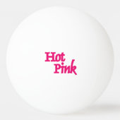 Hot Roze naam 3-sterren witte ping pong bal Pingpongbal (Voorkant)
