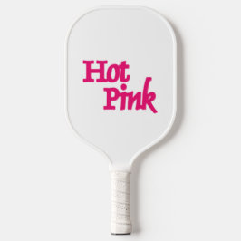 Hot Roze naam wit pickleball paddle