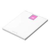 Hot-roze Nantucket (Sconset) Postcode Opmerking Pa Notitieblok (Linkerzijde)