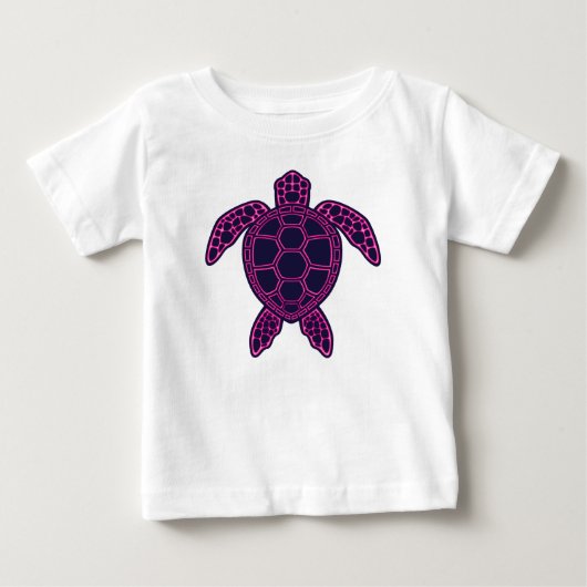 Hot Roze Neon Lava Zee Schildpad Design (Voorkant)