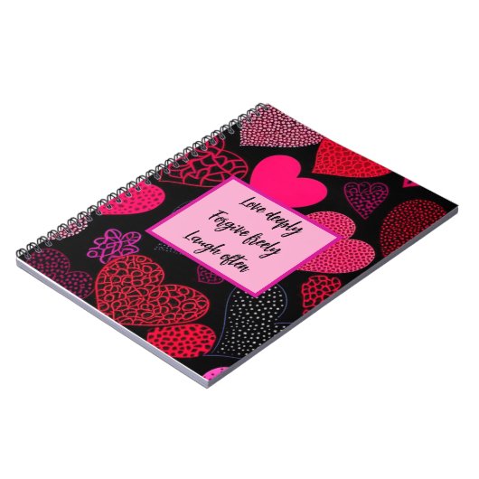 Hot Roze Notitieboek (Linkerzijde)