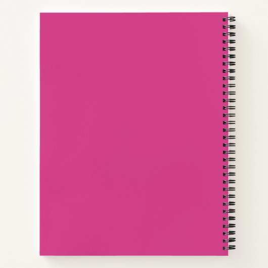 Hot Roze Notitieboek (Achterkant)