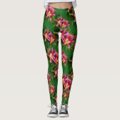 Hot-roze olympische torsen leggings (Voorkant)