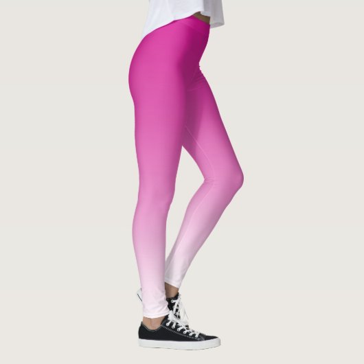 Hot-roze ombre alles over Leggings afdrukken (Rechts)