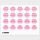 Hot roze Ombré bruiloft Sticker (Vel)