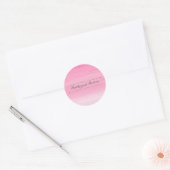 Hot roze Ombré bruiloft Sticker (Envelop)