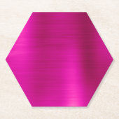 Hot-roze ombre Folie Kartonnen Onderzetters (Voorkant)