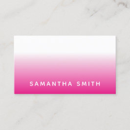 Hot roze ombre visitekaartje