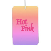 Hot Roze omgekeerde auto luchtverfrisser (Voorkant)