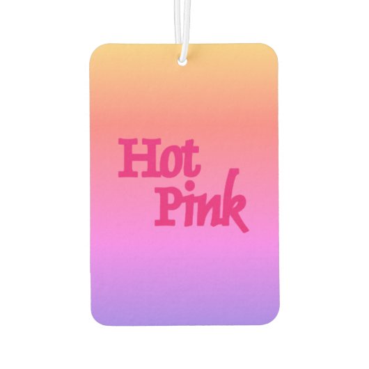 Hot Roze omgekeerde auto luchtverfrisser (Achterkant)