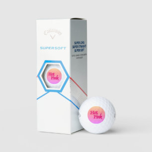 Hot Roze omgekeerde Callaway Supersoft golfballen