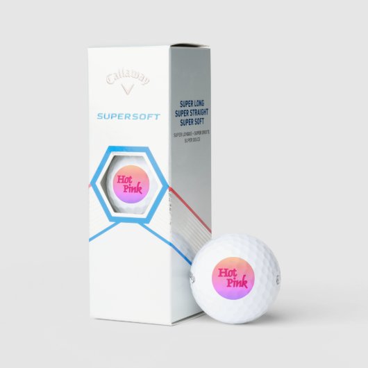 Hot Roze omgekeerde Callaway Supersoft golfballen (Verpakking)