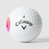 Hot Roze omgekeerde Callaway Supersoft golfballen (Logo)