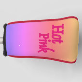 Hot Roze omgekeerde golfclub putter hoofd cover (Voorkant)