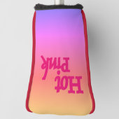 Hot Roze omgekeerde golfclub putter hoofd cover (Draai 90)
