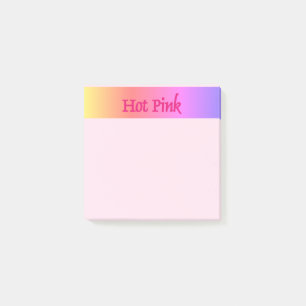 Hot Roze omgekeerde roze noot pads Post-it® Notes